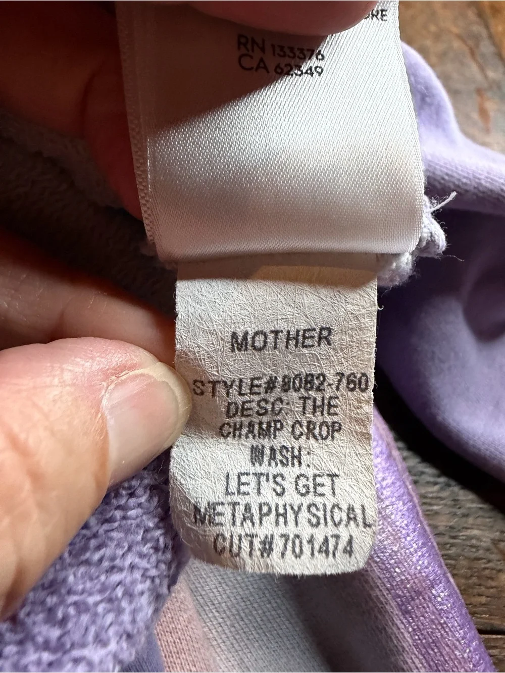 MOTHER Tie-Dye Set — Pastel Purple, Pink & Blue